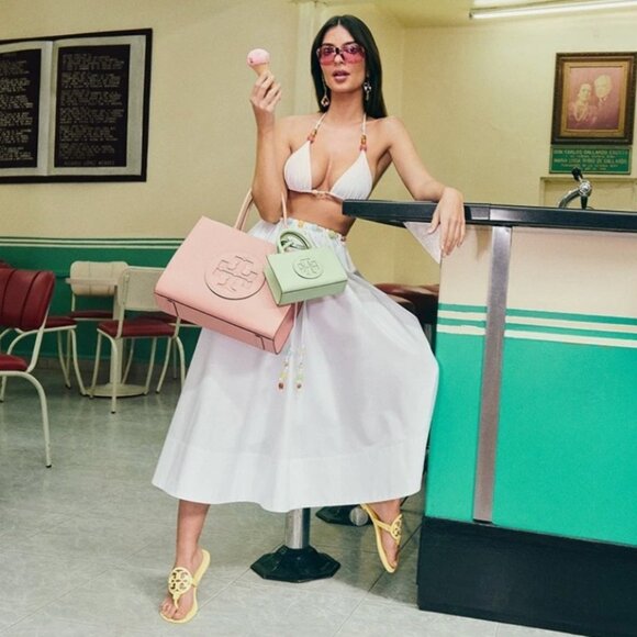 NWT Tory Burch Beaded Cotton Poplin Skirt Long White - Picture 2 of 10